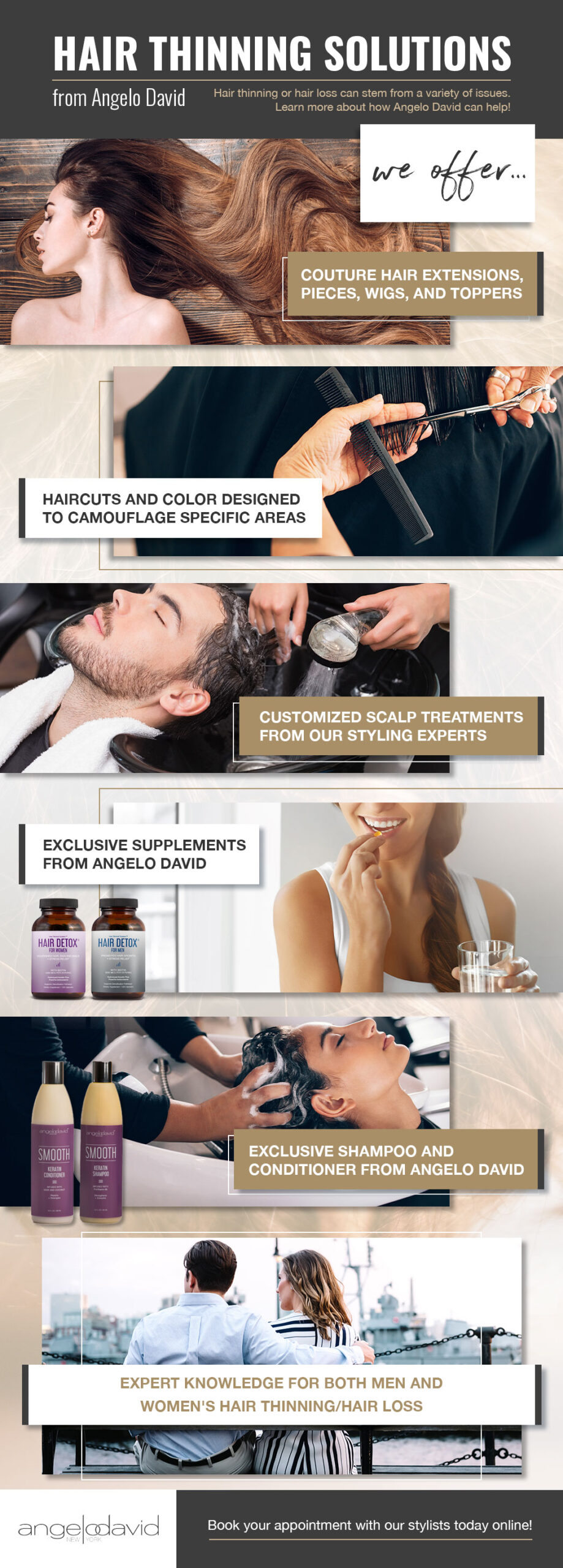Hair Thinning Solutions Infographic