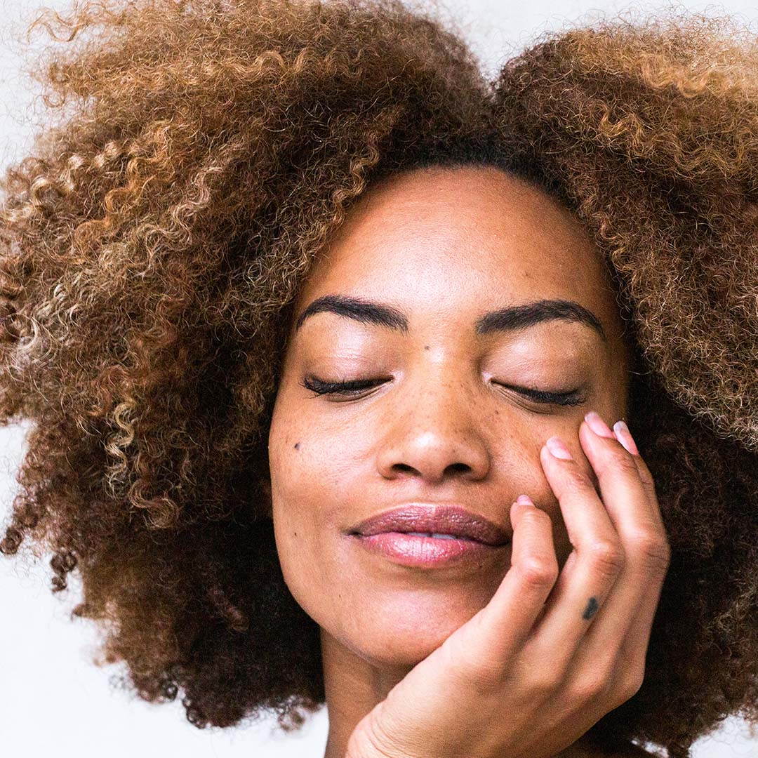 Black woman with beautiful natural hair