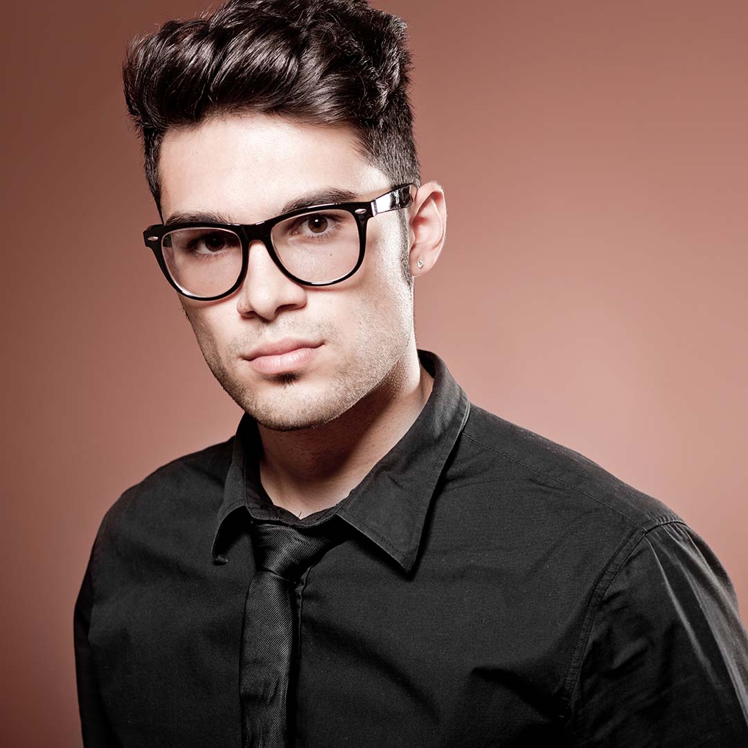 Man with stylish hair