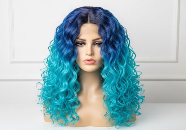 A colorful synthetic wig.