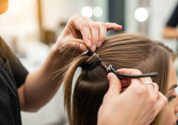 Hair extension application.